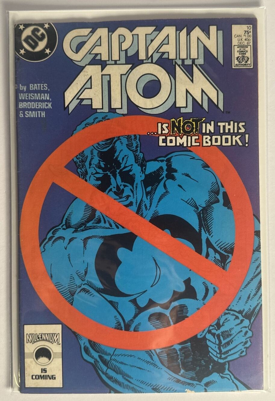 CAPTAIN ATOM #10 VOL. 3 9.0 DC COMIC BOOK CM4-158
